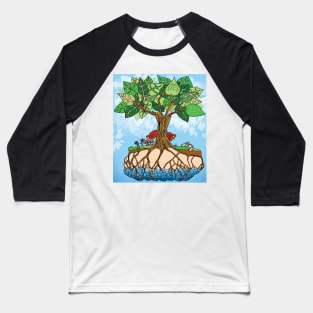 Trees Drink from the Water Table Scene - Climate Art! Baseball T-Shirt
